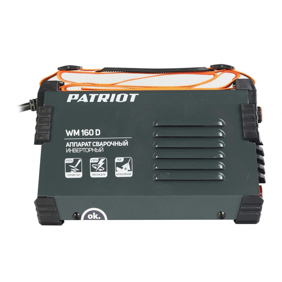 Аппарат сварочный WM 160 D, 160 А, инверторный PATRIOT 605302016