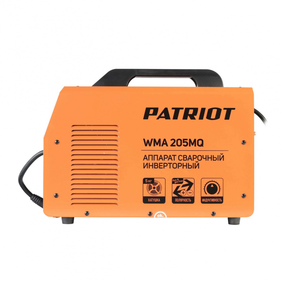 Аппарат сварочный WMA 205 MQ, 200 А, инверторный PATRIOT 605302155